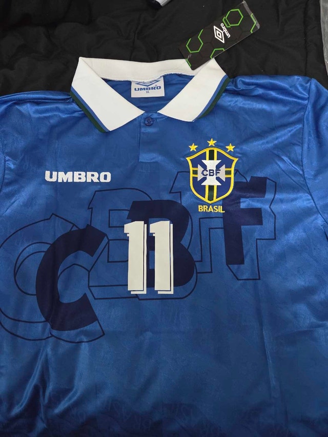 Brazil 1994 Away Jersey WC Romario XL - photo 2