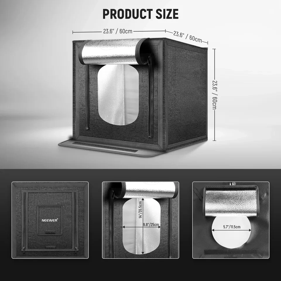 Neewer (LP60) Upgraded Photo Studio Light Box - photo 3