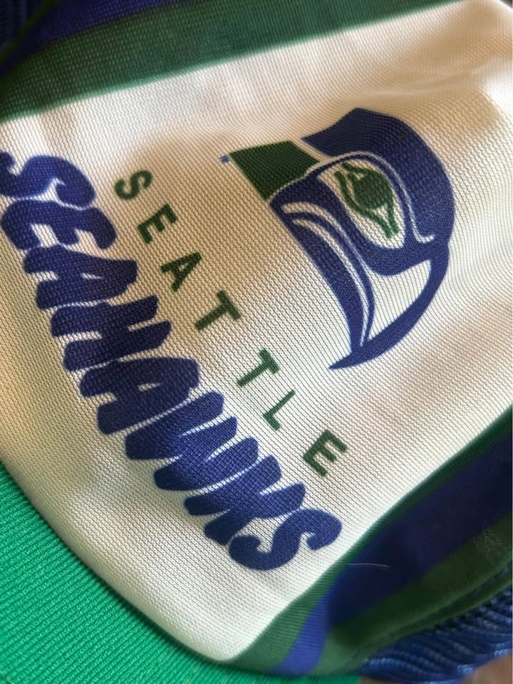 Vintage Retro 1980s Seattle Seahawks Snapback Cap - photo 2