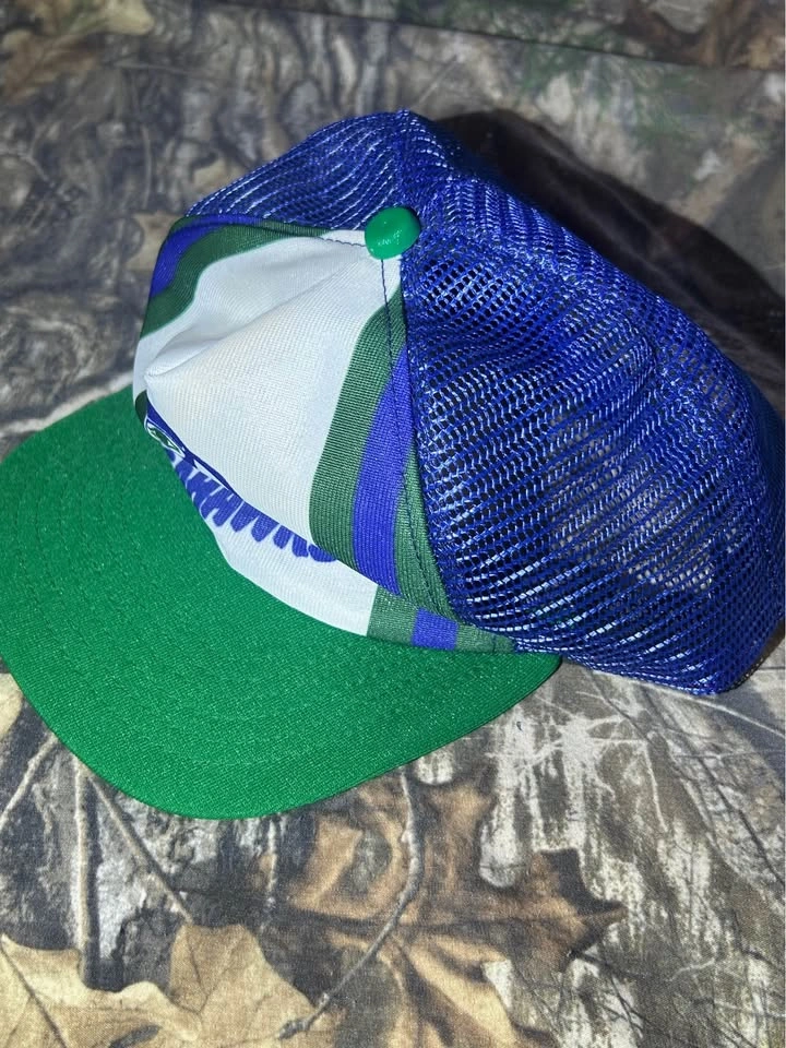 Vintage Retro 1980s Seattle Seahawks Snapback Cap - photo 5