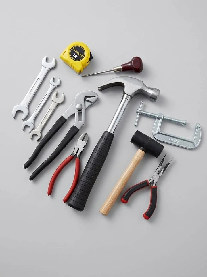 Large Household Tool Bundle – Hand Tools, Level, Cords & Power B