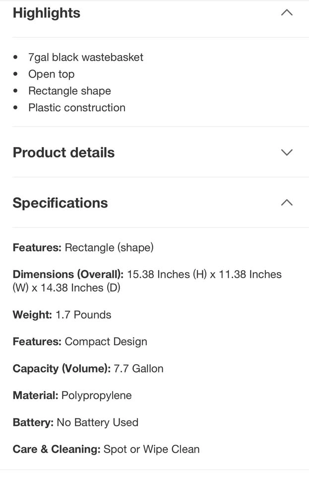 7-gallon Wastebasket - photo 3