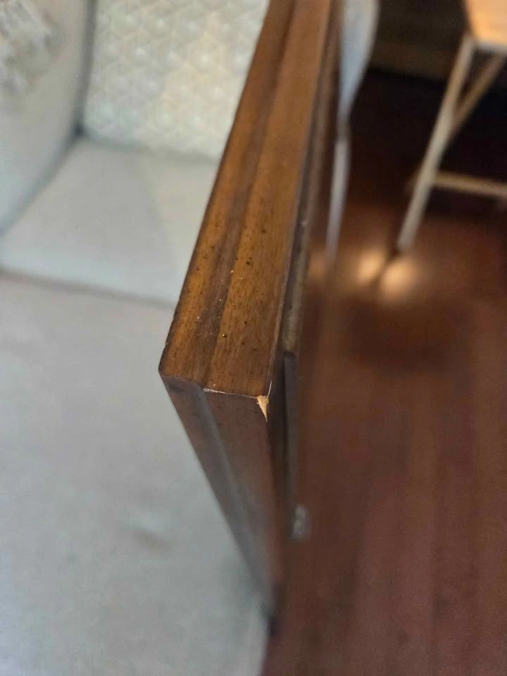 Vintage Solid Wood Wall Mounted Mirror - photo 4