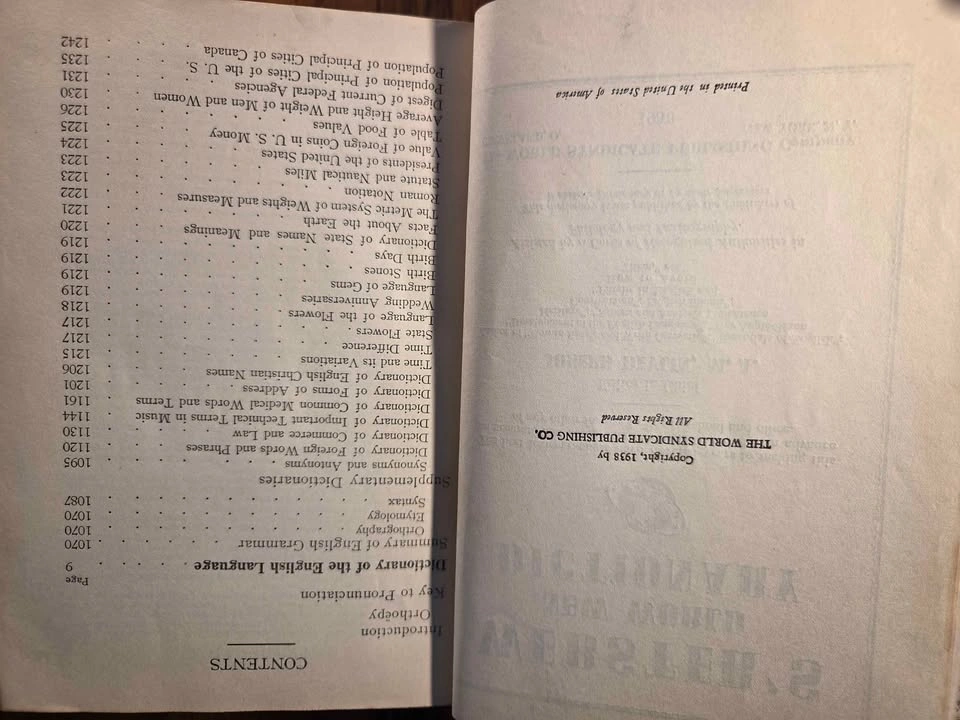 1938 Websters New World Dictionary and Atlas - photo 5