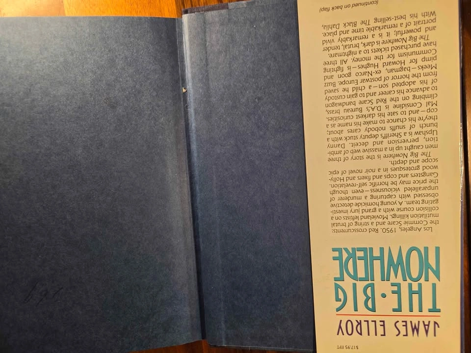 New Price: The Big Nowhere by James Ellroy, 1st Ed Hardcover - photo 5