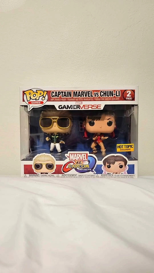 Funko Pop Captain Marvel vs Chun-Li