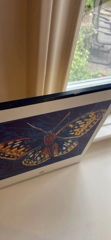 Vintage 1992 Andy Warhol Silverspot Butterfly Poster - photo 3