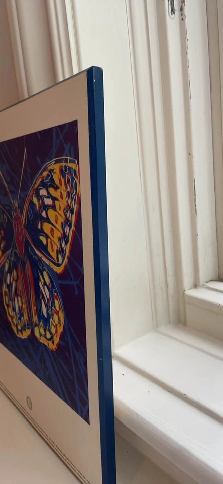Vintage 1992 Andy Warhol Silverspot Butterfly Poster - photo 4