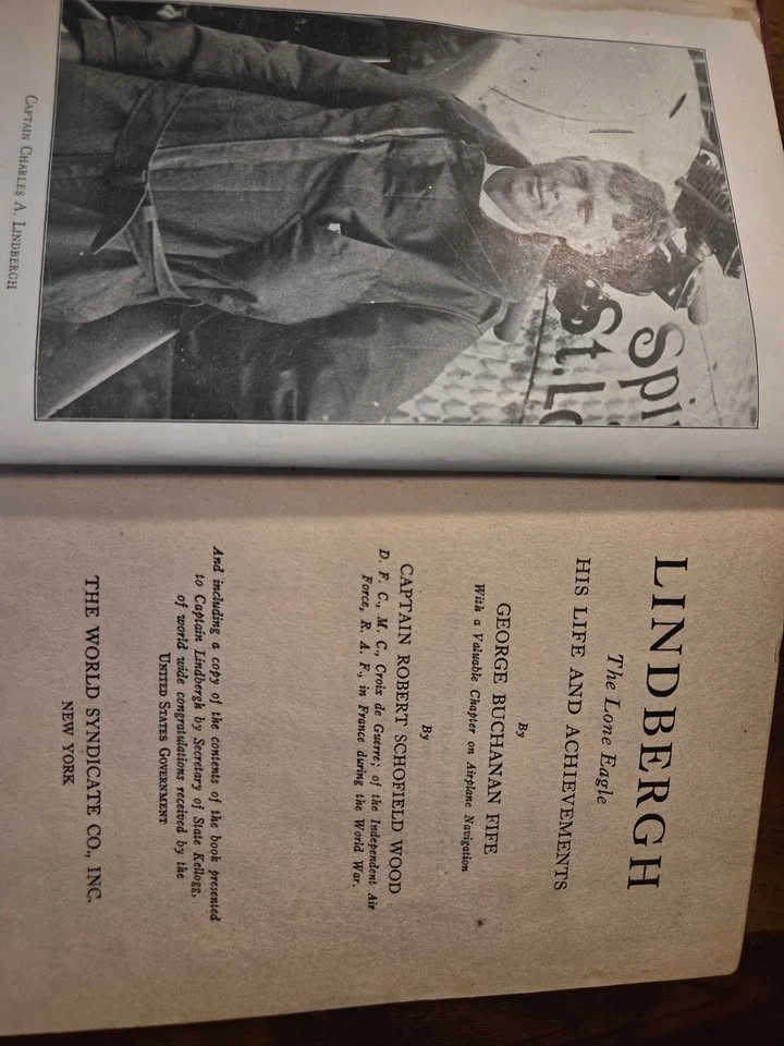 Lindbergh The Lone Eagle Antique Book 1927 First Edition - photo 2