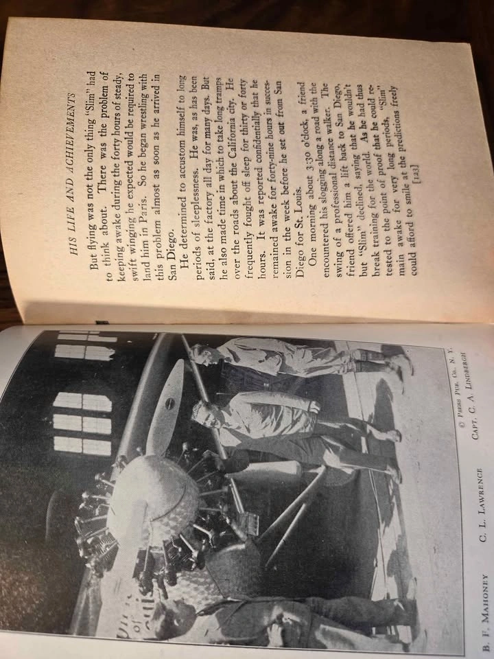 Lindbergh The Lone Eagle Antique Book 1927 First Edition - photo 4