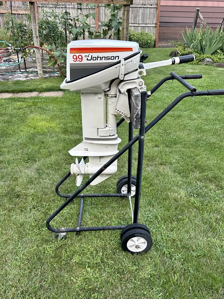 Johnson 9.9 HP Outboard Boat Motor