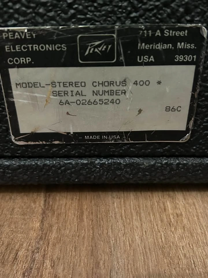 Peavey Stereo Chorus 400 Guitar Amp with Footswitch - photo 3
