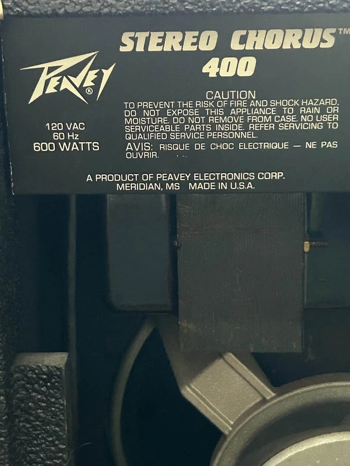 Peavey Stereo Chorus 400 Guitar Amp with Footswitch - photo 4