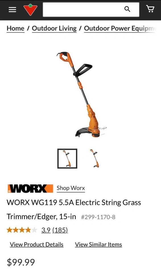 WORX 5.5 Amp 15” Corded Electric String Trimmer/Edger - photo 5