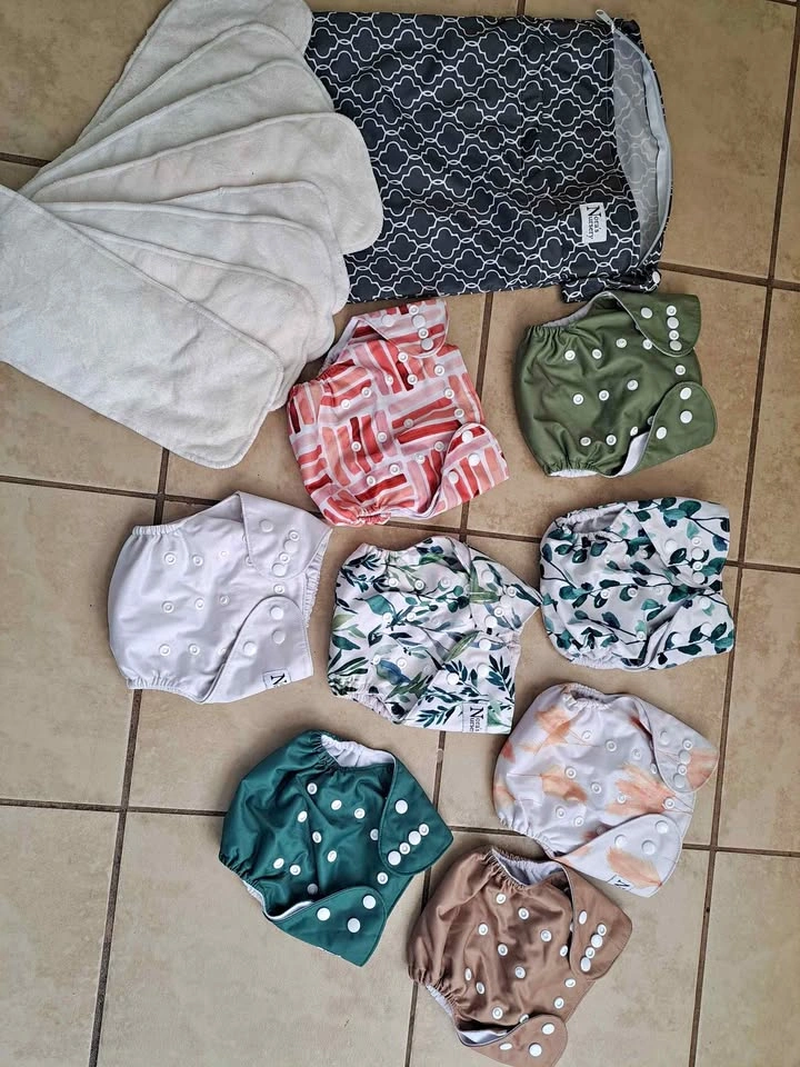 *New Price* Nora's Nursery Cloth Diapers with Inserts and Bag