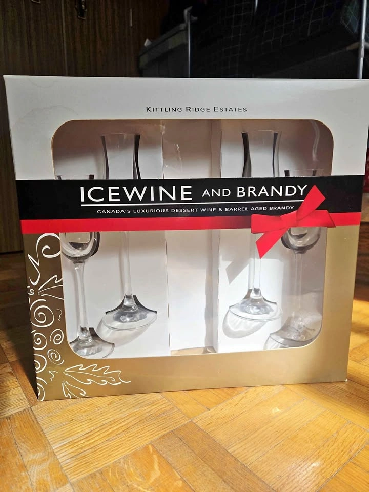 New Icewine & Brandy Glass Set | Gift Box | Set of 4
