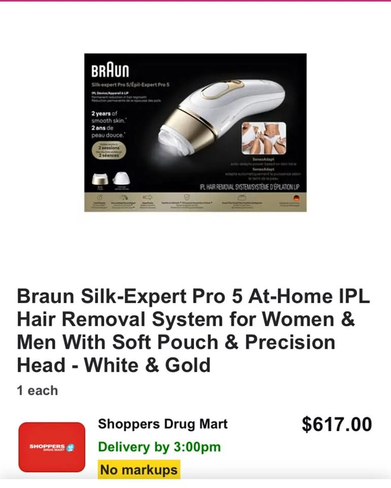 IPL Silk·expert Pro 5 PL5157 IPL for Women and Men