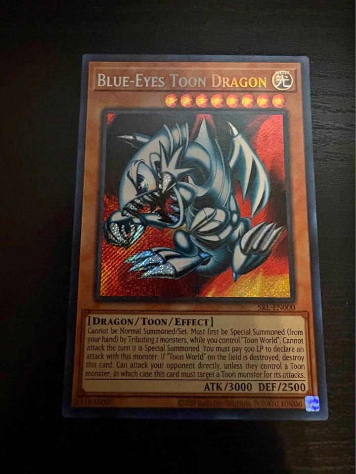 Blue eyes toon dragon 25th anniversary Yugioh