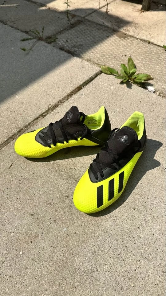 Adidas X Kids Soccer Cleats – US Size 1 – Neon Yellow/Black - photo 2