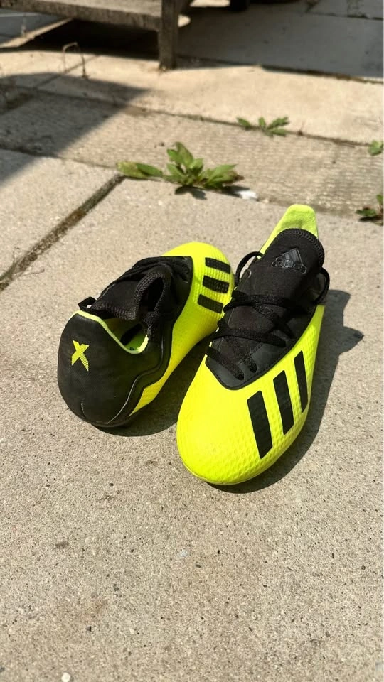 Adidas X Kids Soccer Cleats – US Size 1 – Neon Yellow/Black - photo 3