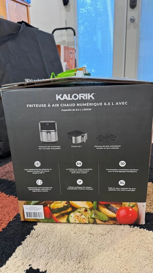 Kalorik 6.5 L (7-Quart) Touchscreen Air Fryer - photo 3