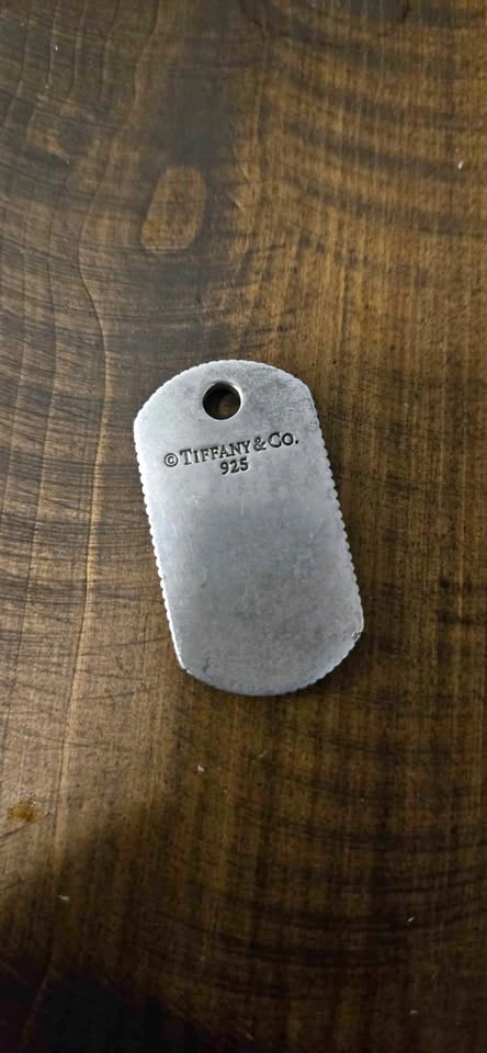 Vintage Tiffany & Co. 925 Sterling Silver Dog Tag Necklace