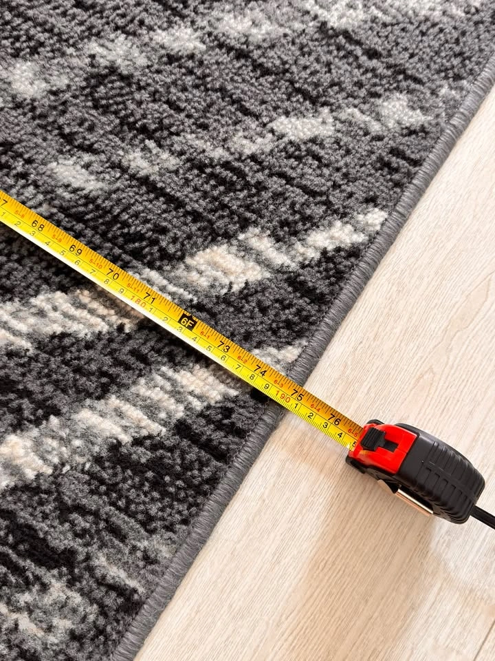 Area Rug Large 109.5’’ x 75’’ – Black/Grey/Cream Structube LEANA - photo 3