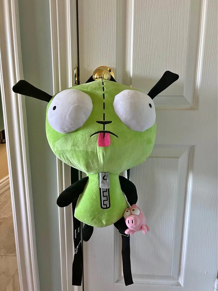 Invader Zim GIR Plush Backpack with Pig