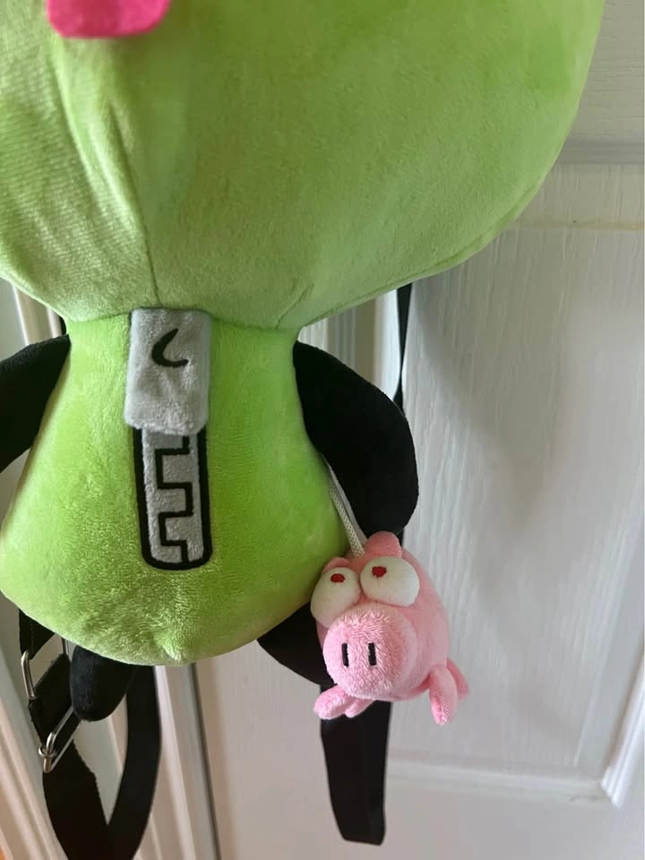 Invader Zim GIR Plush Backpack with Pig - photo 3
