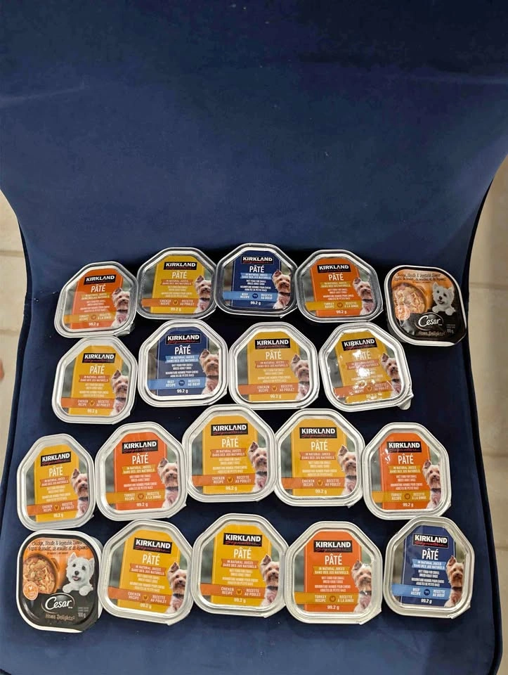 Kirkland Signature and Cesar Wet Dog Food Variety Pack
