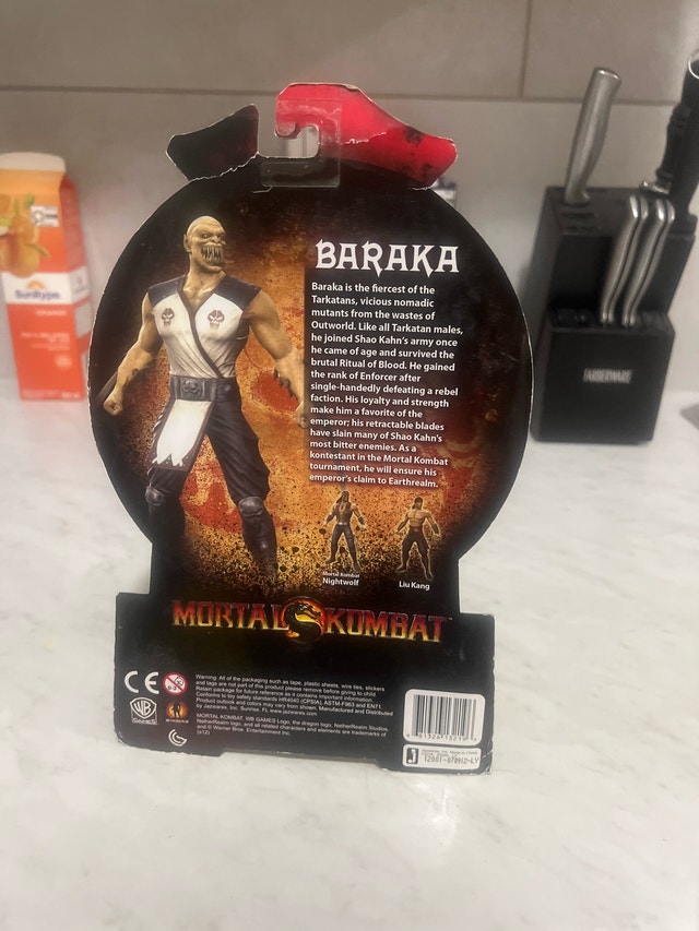 Jazwares Mortal Kombat Baraka Action Figure - photo 2