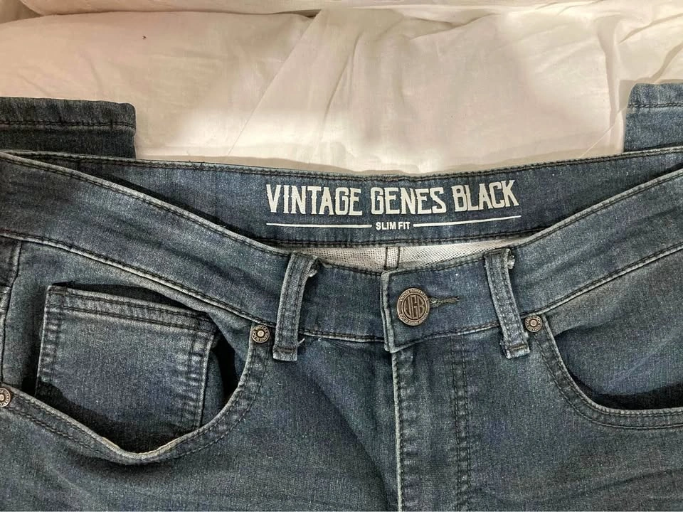 Vintage Genes jeans - Slim Fit - Unique Dark Grey - W32 L30