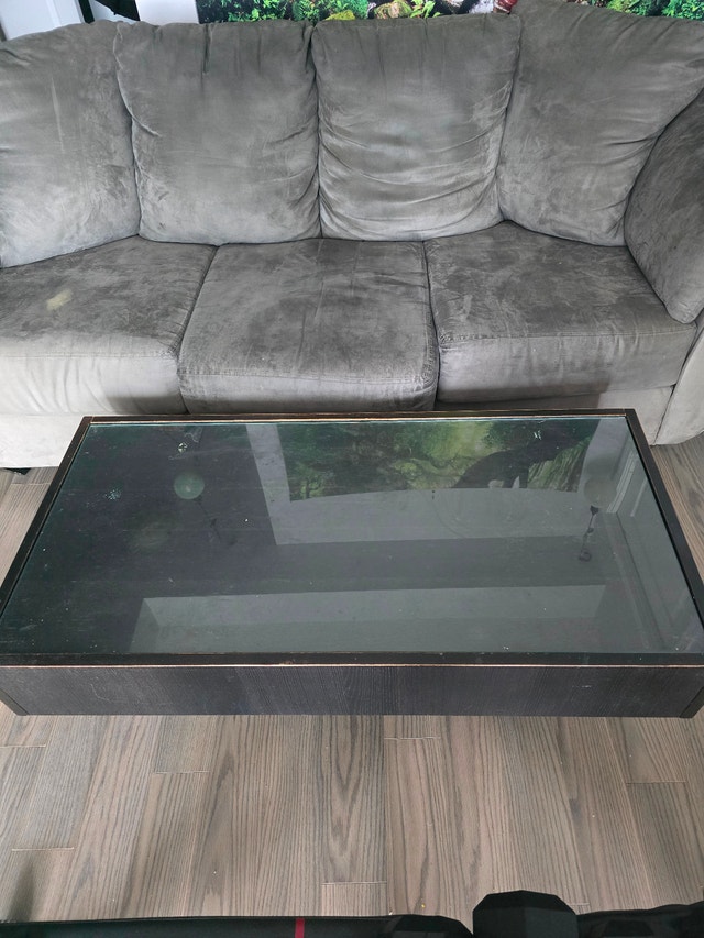 Grey Sofa and Coffee Table Set - photo 2