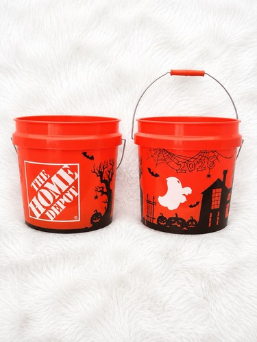 Lot of 2 Home Depot Halloween 2 Gallon Buckets 2026 Viral