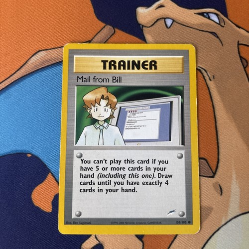 Mail from Bill 105/105 Common Neo Destiny Pokemon MP