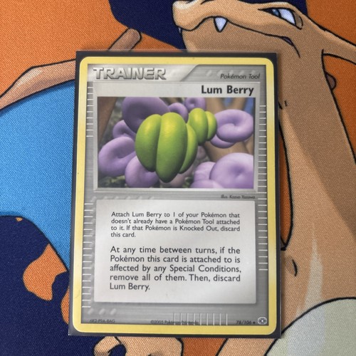 Pokemon Lum Berry 78/106 Emerald Regular 2005 LP - photo 3