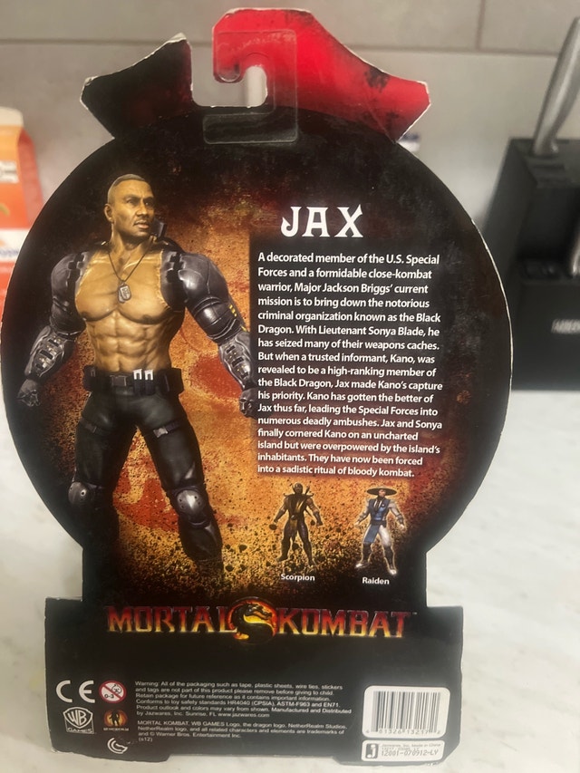 Jazwares Mortal Kombat Jax Action Figure - photo 2