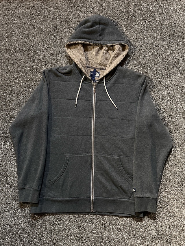 The north face full zip Sherpa hoodie size M