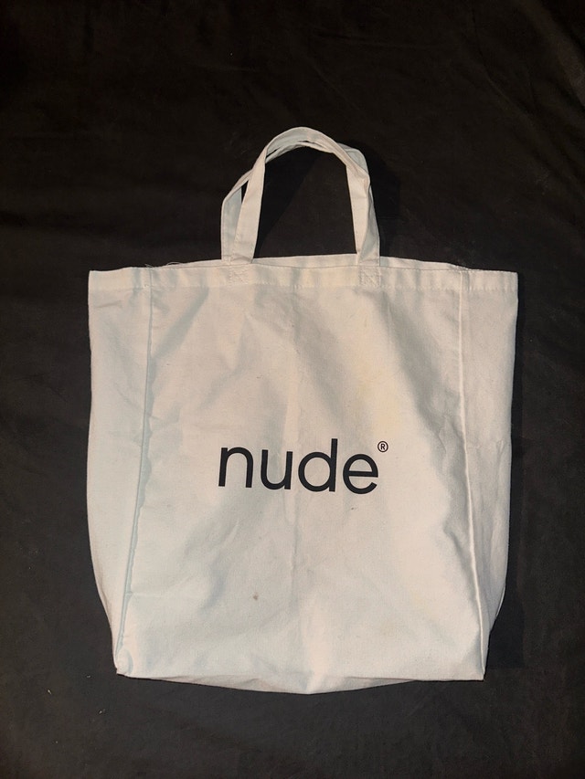 White Nude Tote Bag $5 + Free $5 Item