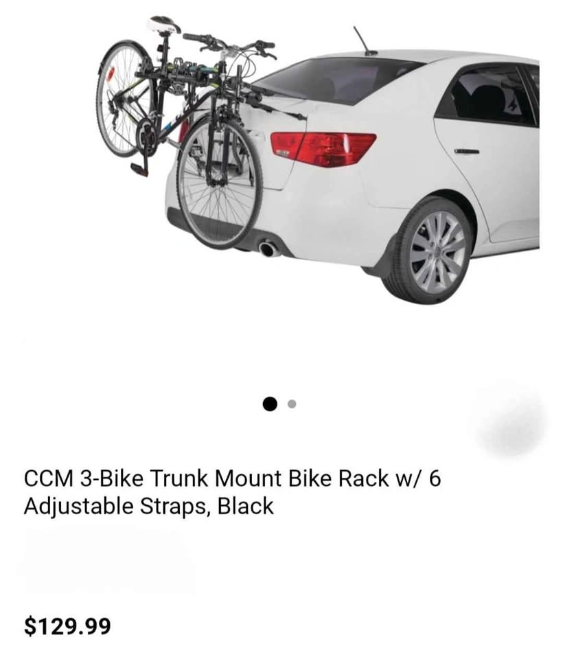 CCM Rear trunk 3 bike rack - photo 4
