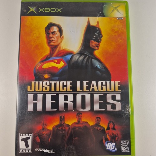 Justice League Heroes Original Xbox Complete Clean Disc