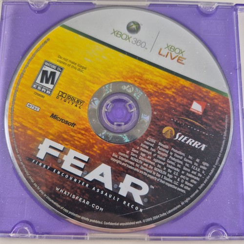 F.E.A.R.: First Encounter Assault Recon (Microsoft Xbox 360, 200