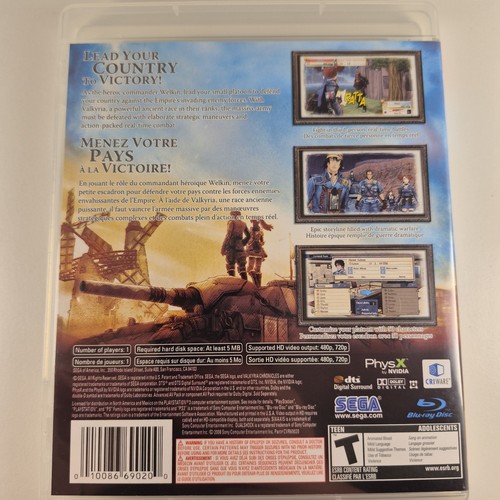 Valkyria Chronicles Sony PlayStation 3 PS3 Game Complete With Ma - photo 2