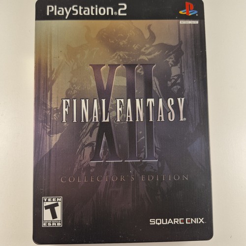 Final Fantasy XII 12 Collector's Edition Steel Case PS2 CIB