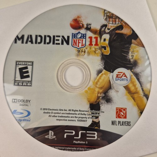 Madden NFL 11 (Sony PlayStation 3 PS3, 2010) - Disc Only