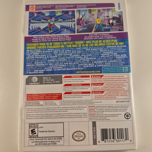 Just Dance 2015 ( Nintendo Wii ) CIB - photo 2