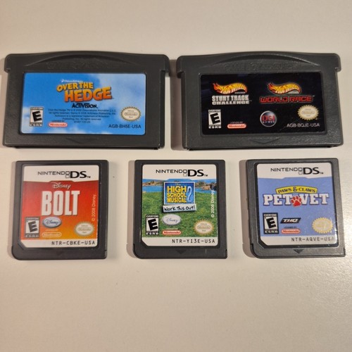 DS And Game Boy Advance Game Lot, 5 Games