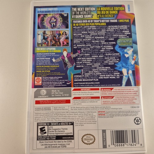 Just Dance 2014 Ubisoft Nintendo Wii Game Complete CIB Tested Wo - photo 2