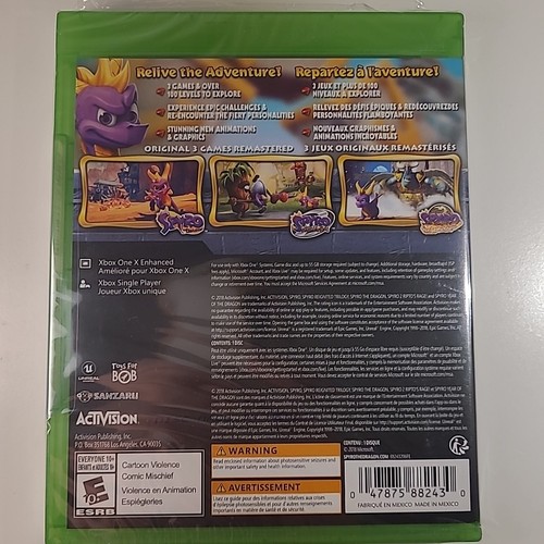 Spyro Reignited Trilogy Microsoft Xbox One New Factory Sealed - photo 2
