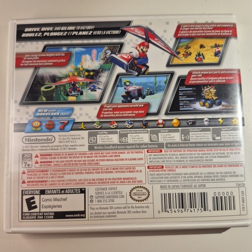 Mario Kart 7 (Nintendo 3DS, 2011) Complete in Box - photo 2